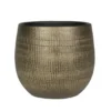 Ter Steege Plantenpot - modern design - goud - 20 x 22 cm
