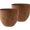 Ter Steege Plantenpot - terra bruin - kunststof - 33 x 29 cm
