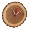 TFA boomschijf/boomstam wandklok - eikenhout - naturel - Dia 18 cm