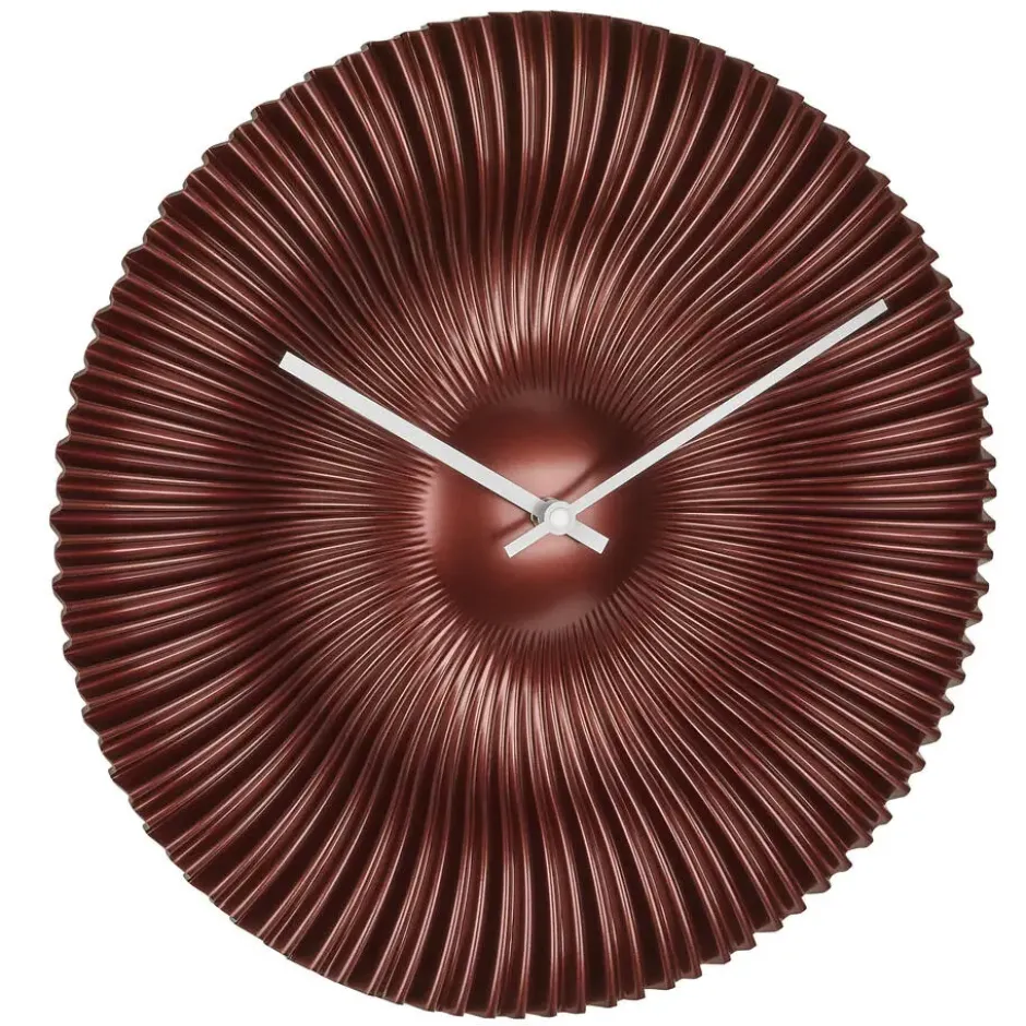 TFA radio gestuurde wandklok - kunststof - koper - Dia 18 cm