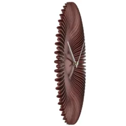 TFA radio gestuurde wandklok - kunststof - koper - Dia 18 cm