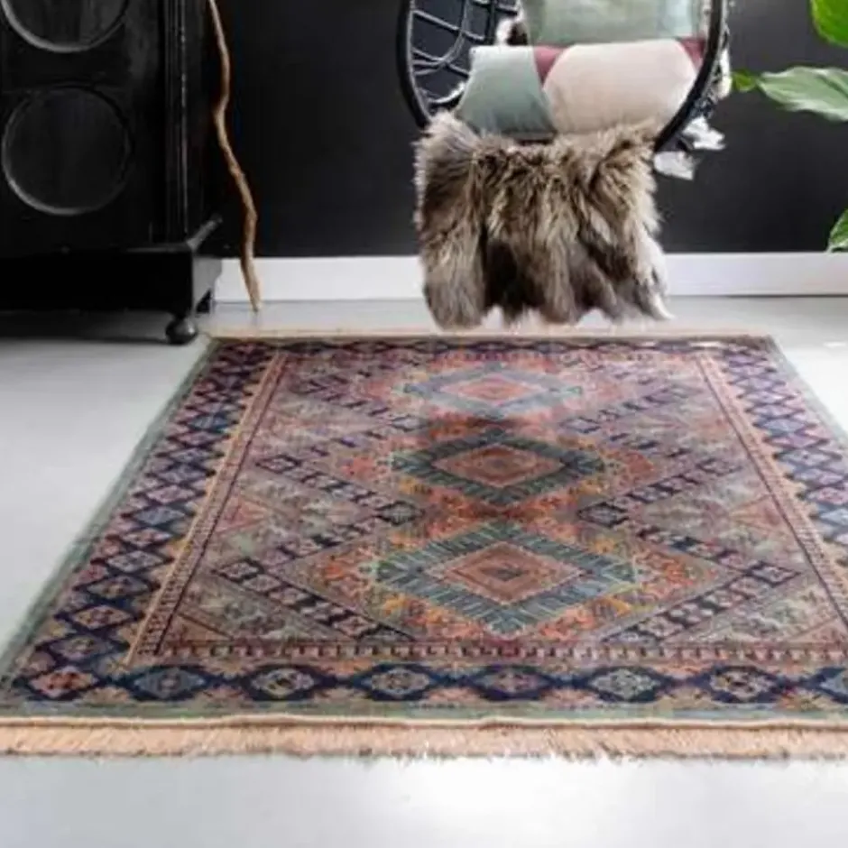 Tier Vintage Vloerkleed Khepera Groen