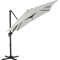 Tiltable Floating Parasol 250x250 cm - Starker schwimmender Sonnenschirm - Ecru