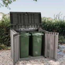 Toomax Stora way opbergbox 842 liter - taupe donker grijs