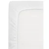 Topper Hoeslaken Molton katoen - wit - 90x200 cm