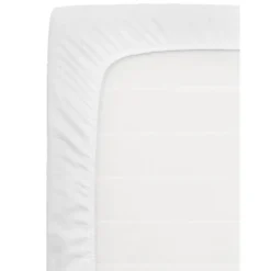 Topper Hoeslaken Molton katoen - wit - 160x200 cm