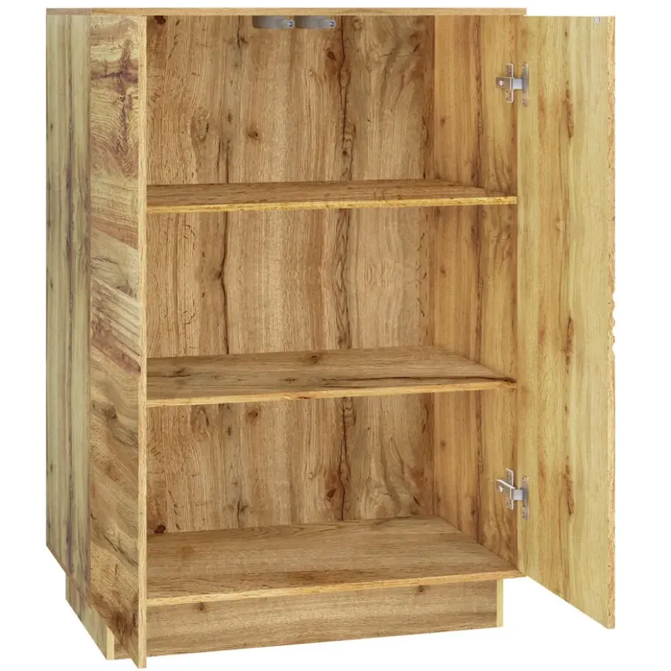 Toro-Hoge kast met 2 deuren in eikenlook