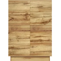 Toro-Hoge kast met 2 deuren in eikenlook