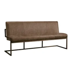 Tower Living Eetkamerbank Ferro Licht bruin 185x65x87cm