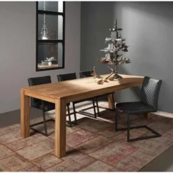 Tower Living - Losari eettafel - 140 cm - bruin