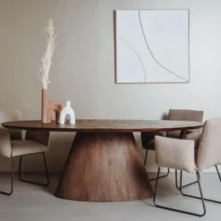 Tower Living - Premana eettafel ovaal - 220 cm - bruin