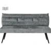 Tower Living - Rosora eetkamerbank - 160 cm - grijs
