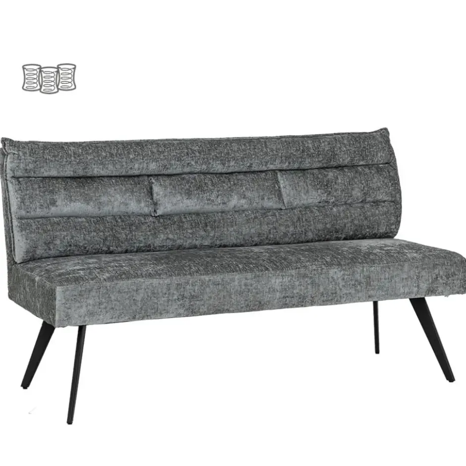 Tower Living - Rosora eetkamerbank - 160 cm - grijs