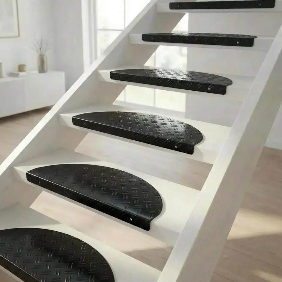 Trapmaantje aluminium - Zwart - 15 Stuks