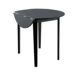 Trend - Ronde eettafel 92x54 cm 4-persoons in zwart eiken MDF