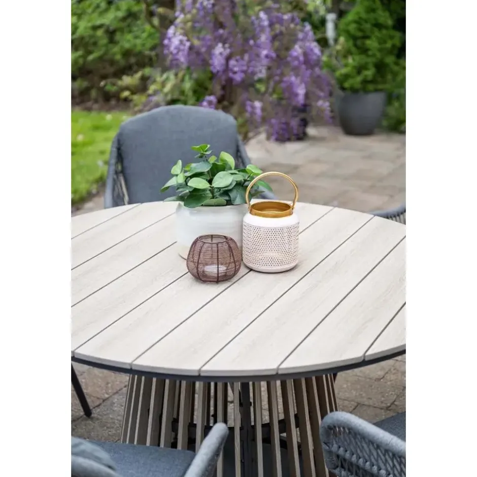 Trinxa ronde tuintafel Ø148 cm. - lichtgrijs