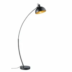 Trio Leuchten vloerlamp Recife - 1 lichts - 75 x155 cm - zwart