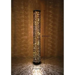 Trio Leuchten Vloerlamp Taco - zwart - 13x103 cm