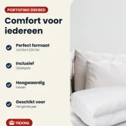 Troonz Dekbed Portofino Royal Enkel - Dekbed 140 x 220