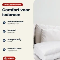 Troonz Dekbed Portofino - 4 Seizoenen Hotel Dekbed - 240x220