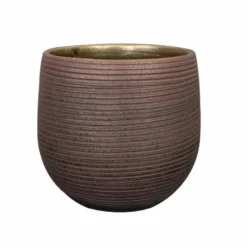 TS Collection plantenpot - Lydia - paars - 20 x 22 cm - keramiek