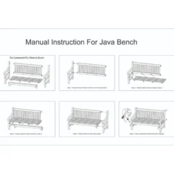 Tuinbank Teakhout - 120x60x91cm - Java
