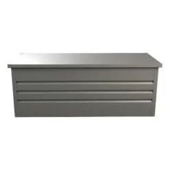 Tuinkussenbox TOMASO - 165 cmx68 cmx62 cm - Grijs Metaal