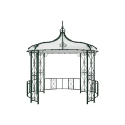 Tuinpaviljoen TILCARA - 300 cmx300 cmx198 cm - Dennengroen Metaal