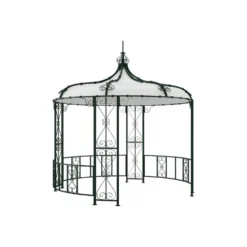 Tuinpaviljoen TILCARA - 300 cmx300 cmx198 cm - Dennengroen Metaal