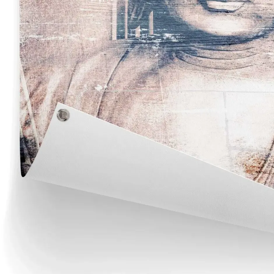 Tuinposter Boeddha - 80 x 60 - Bruin