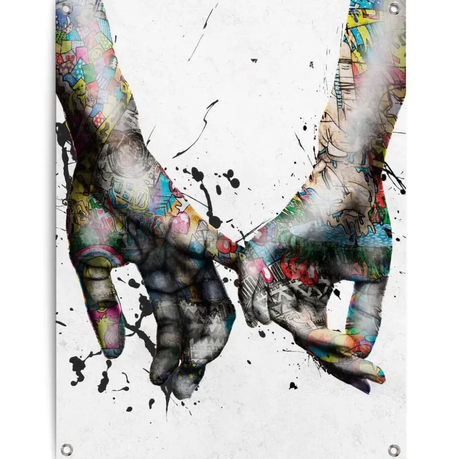 Tuinposter Liefde - 80 x 60 - Bont