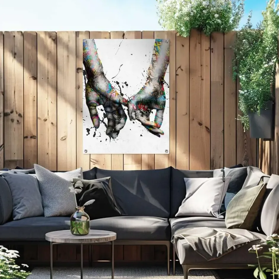 Tuinposter Liefde - 80 x 60 - Bont