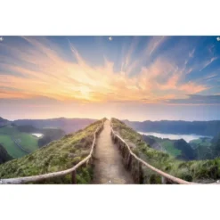 Tuinposter Morgenrood - 80 x 120 - Blauw