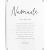 Tuinposter Namasté - 80 x 60 - Zwart-Wit