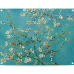 Tuinposter Van Gogh - Amandelbloesem - 60 x 80 - Blauw