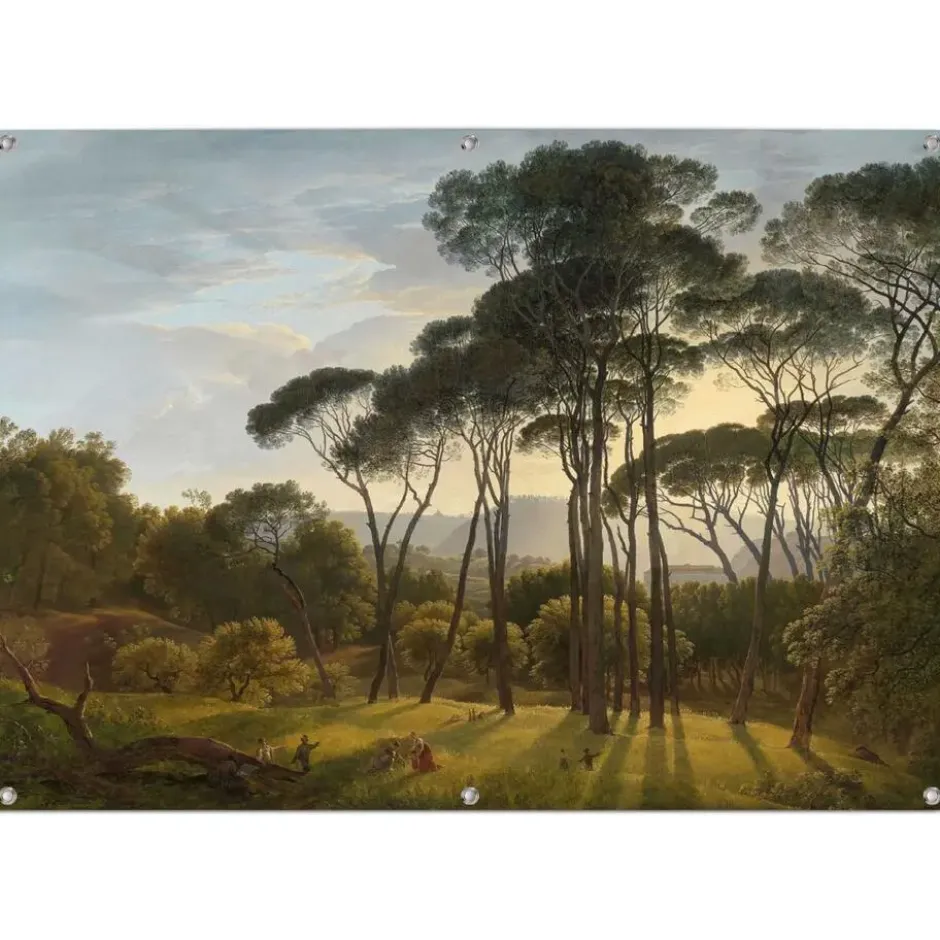 Tuinposter Voogd Italiaans Landschap - 100 x 140 - Groen
