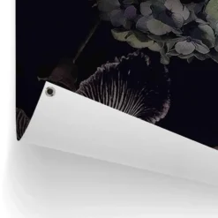 Tuinposter Vrouw met bloemenhoed - 100 x 140 - Roze