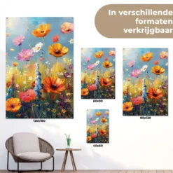 Tuinposter 60x90 cm Bloemen - Natuur - Botanisch - Kunst