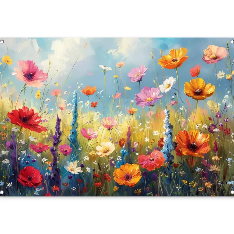 Tuinposter 120x80 cm Bloemen - Natuur - Botanisch - Kunst