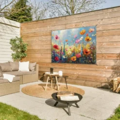 Tuinposter 120x80 cm Bloemen - Natuur - Botanisch - Kunst