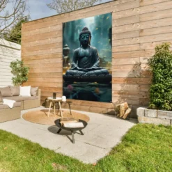 Tuinposter 120x180 cm Boeddha - Beeld - Buddha - Zen - Kunst - Boedha
