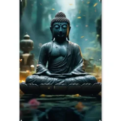Tuinposter 120x180 cm Boeddha - Beeld - Buddha - Zen - Kunst - Boedha