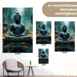 Tuinposter 120x180 cm Boeddha - Beeld - Buddha - Zen - Kunst - Boedha