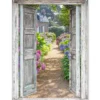 Tuinposter 120x160 cm Doorkijk - Hortensia - Bloemen
