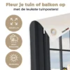 Tuinposter 120x80 cm Doorkijk - Koe - Molen - Koeien - Weiland - Gras - Groen