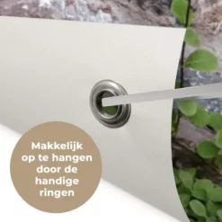 Tuinposter 120x80 cm Vogel - Doorkijk - Roodborstje