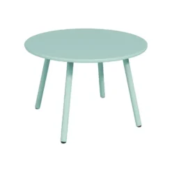 Tuin salontafel MIRMANDE - 60 cmx60 cmx34 cm - Amandelgroen Metaal