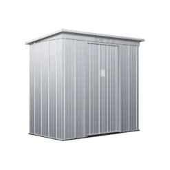Tuinschuur ACAMAR - 191 cmx103 cmx180 cm - Lichtgrijs Metaal