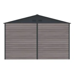 Tuinschuur ADELMO - 330 cmx309 cmx229 cm - Antracietgrijs Natuurlijk donker