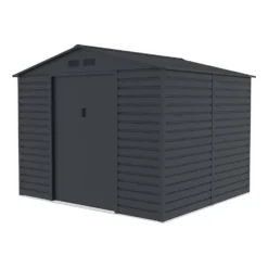 Tuinschuur ADELMO - 267 cmx245 cmx221 cm - Antracietgrijs Metaal